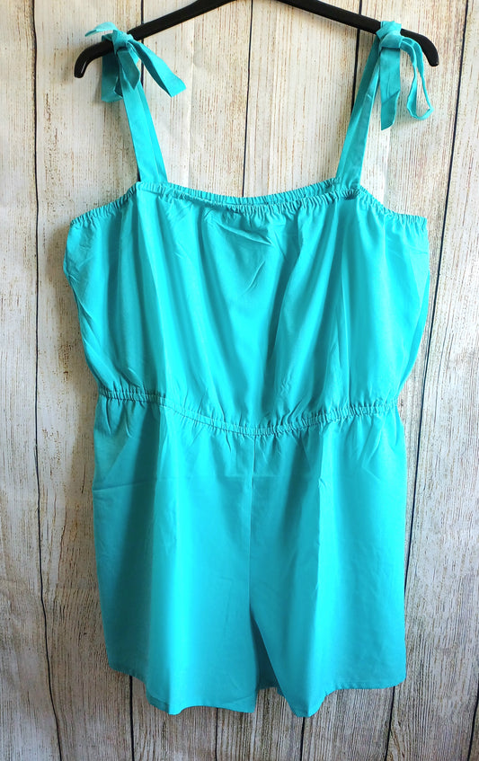Be You Turquoise Blue Shorts Playsuit