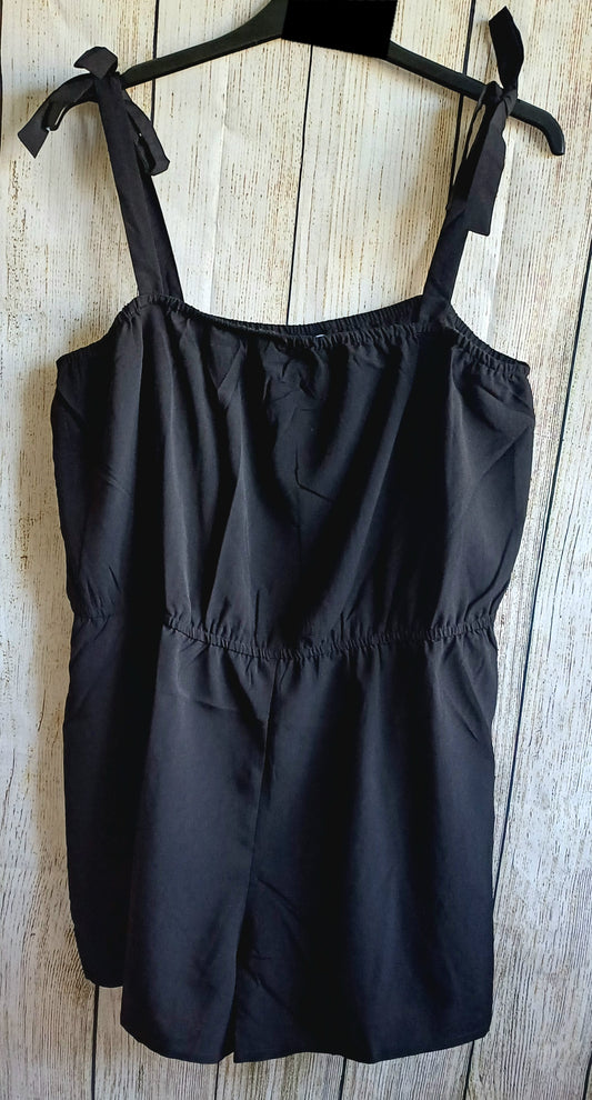 Be You All Black Shorts Playsuit