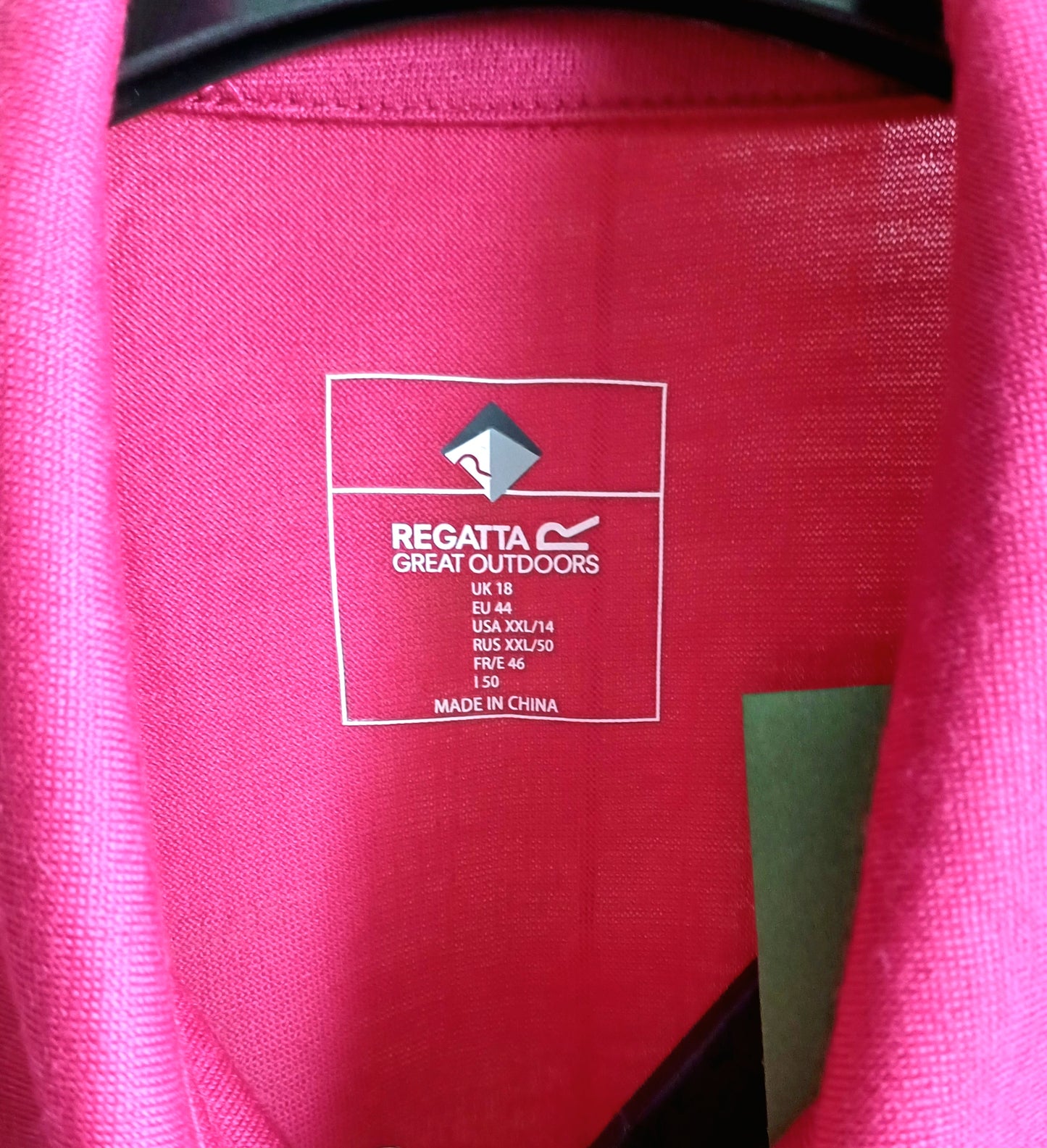 Regatta Cerise Pink Kalter T-shirt  Size 18