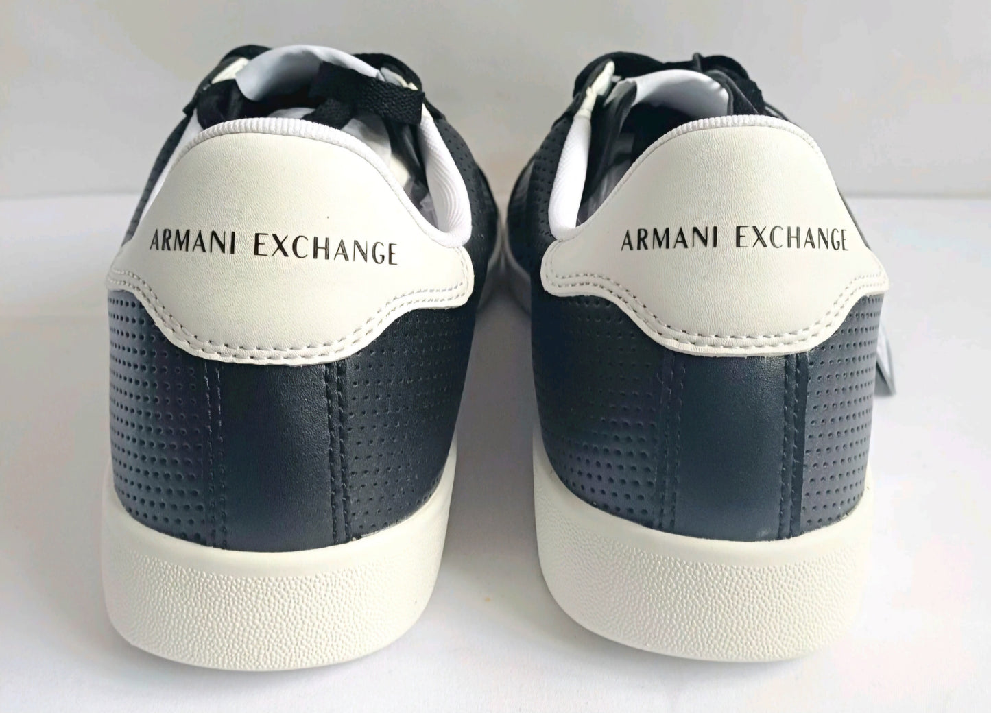 Armarni Exchange Black And White Trainers- Size 11