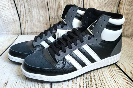 Adidas Black And White High Top Top Ten Trainers- Size 9