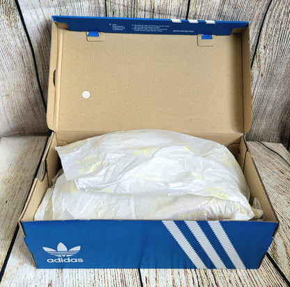 Adidas Stan Smith White And Taupe Low Top Retro Trainers- Size 9.5