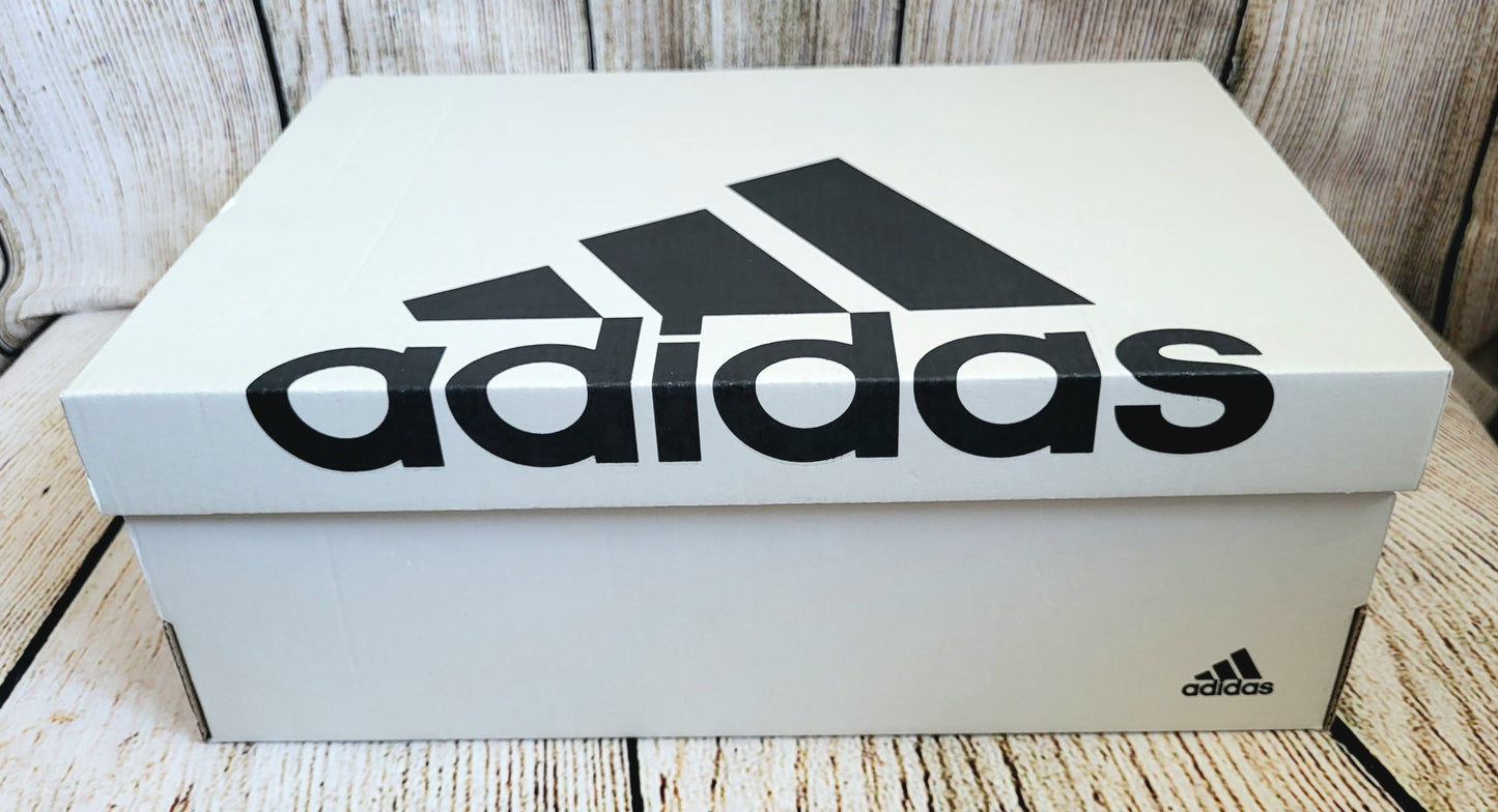 Adidas Court Blocks, White, grey & red- uk size 9